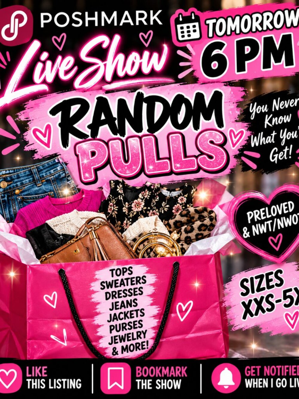 $10 STARTS ON EVERYTHING. COME TO MY LIVE SHOW - PRELOVED PLUS SIZE LADIES XL-5X